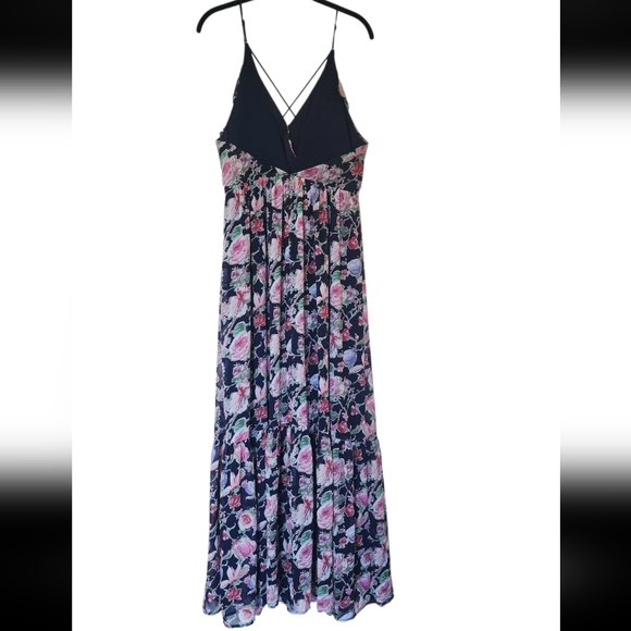 ADELYN RAE blue floral maxi dress, size M - Picture 5 of 10